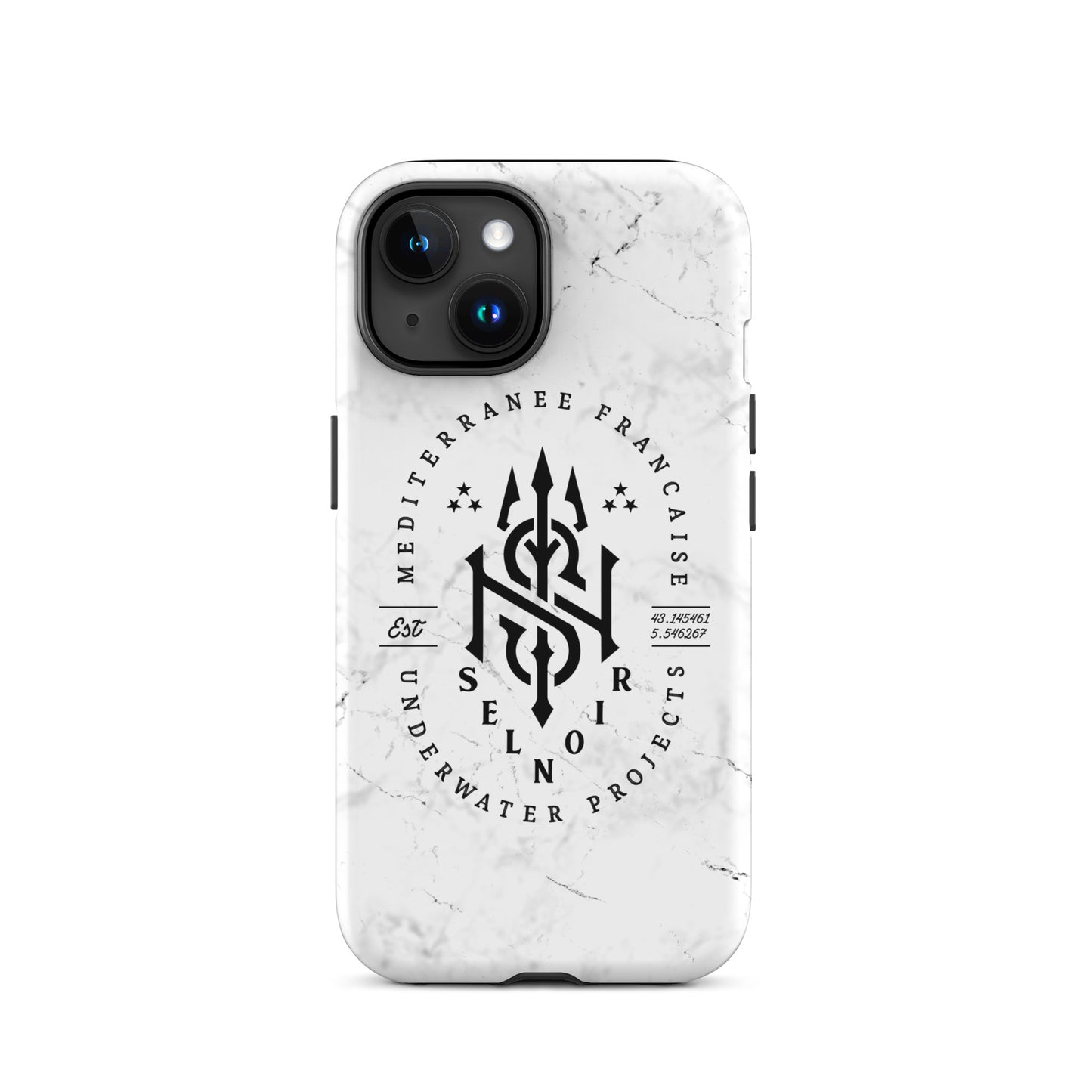 Coque d'iPhone® rigide SEL NOIR Sel Noir Project