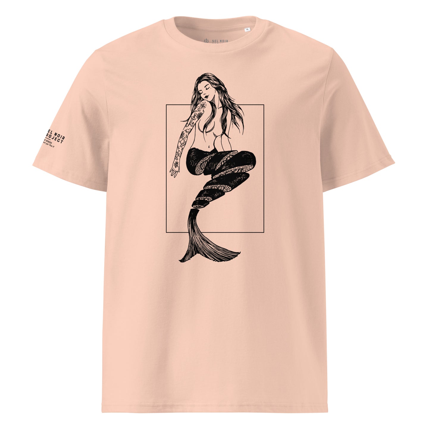 SUSHI T-shirt unisexe en coton biologique Sel Noir Project