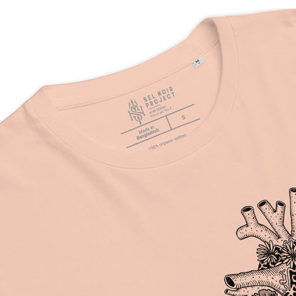 CORAIL T-shirt unisexe en coton biologique Sel Noir Project