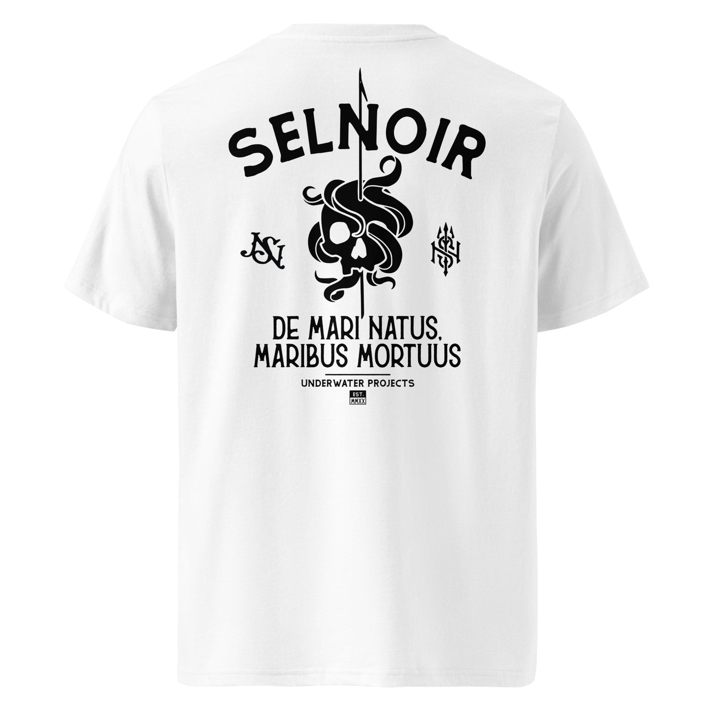 DE MARI NATUS T-shirt unisexe en coton biologique Sel Noir Project