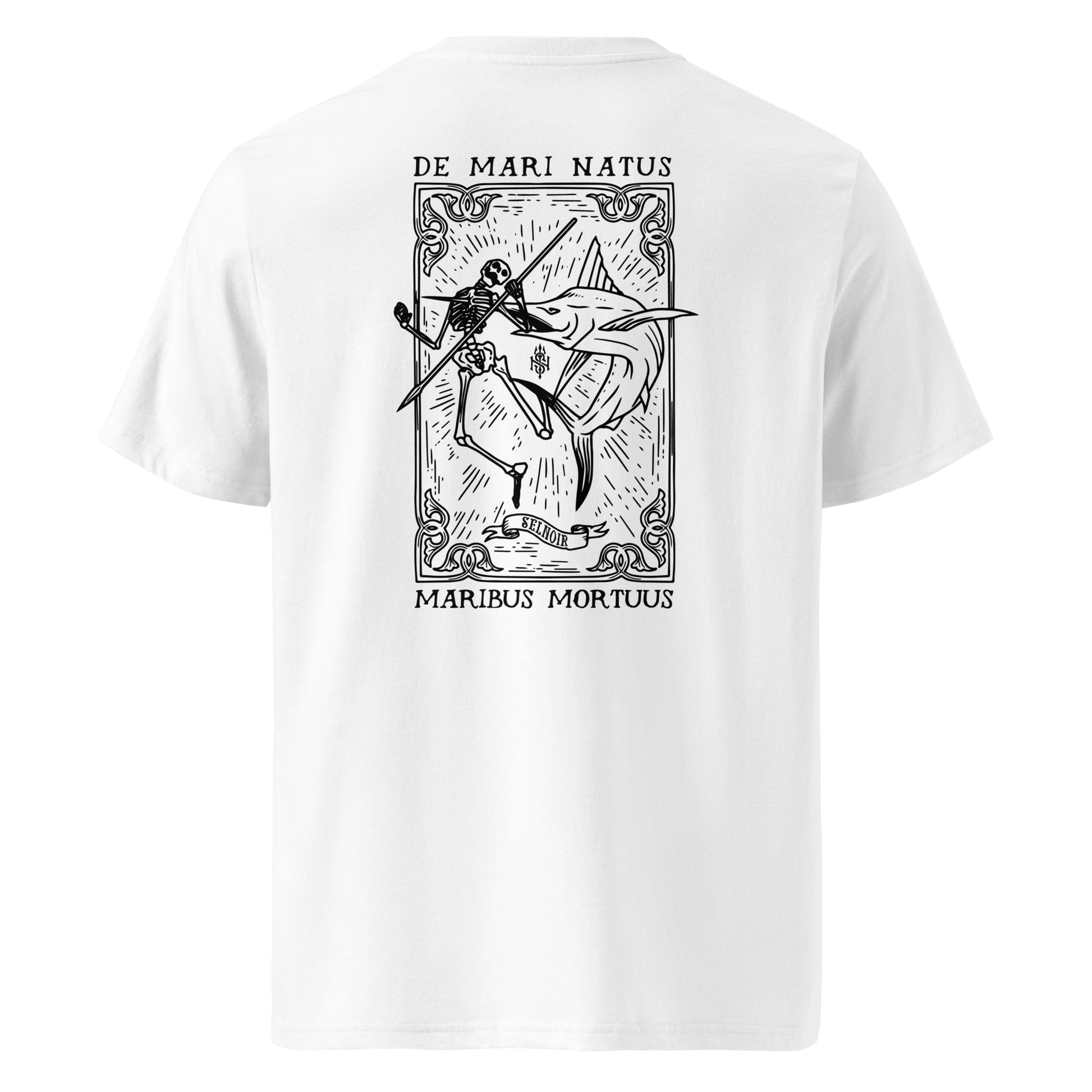 MORTUUS T-shirt unisexe en coton biologique white Sel Noir Project