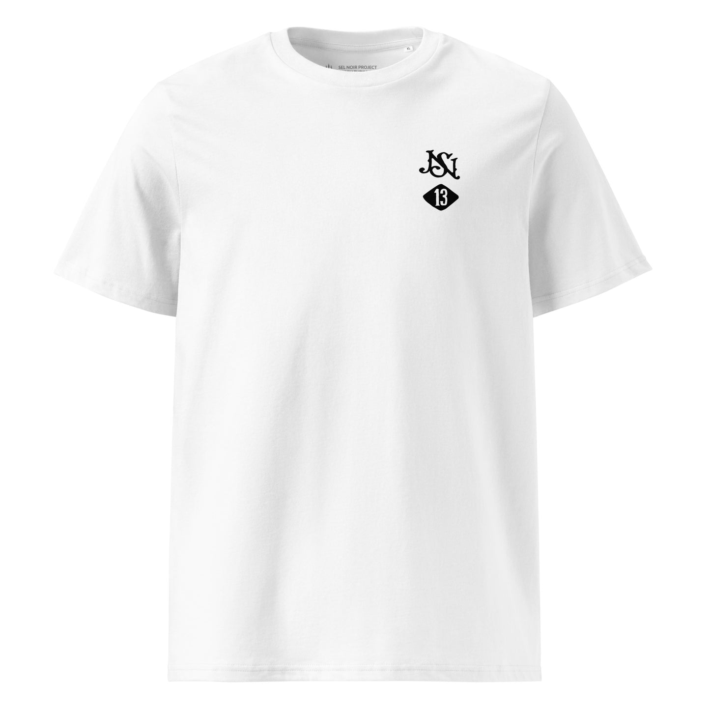 MORTUUS T-shirt unisexe en coton biologique white Sel Noir Project